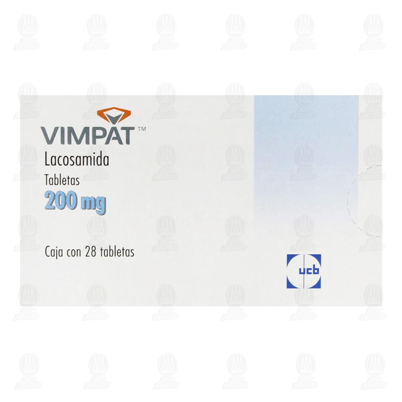 Vimpat 200 mg, 28 Tabletas. image number 1