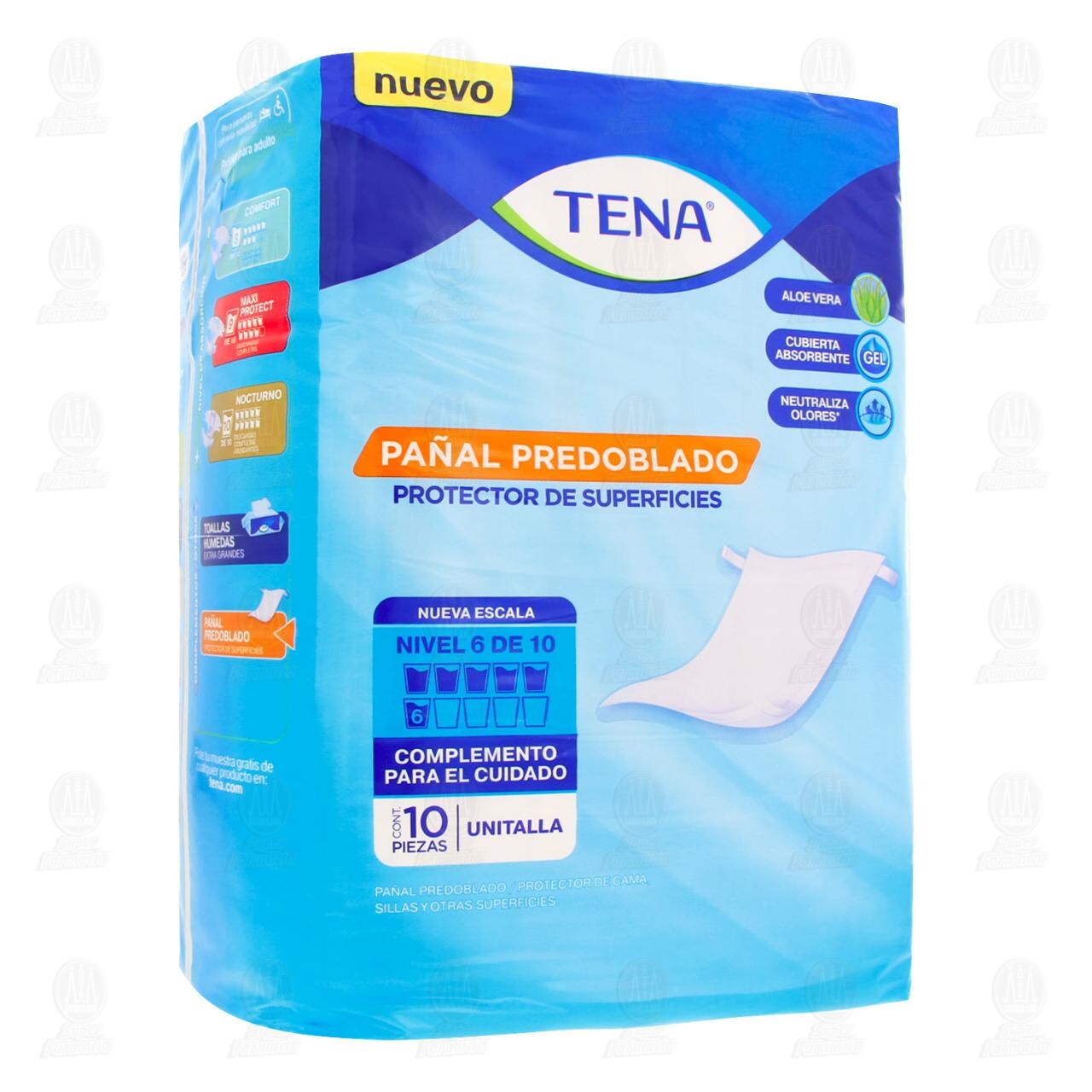Pañal Predoblado Tena Unitalla, 10 pzas.