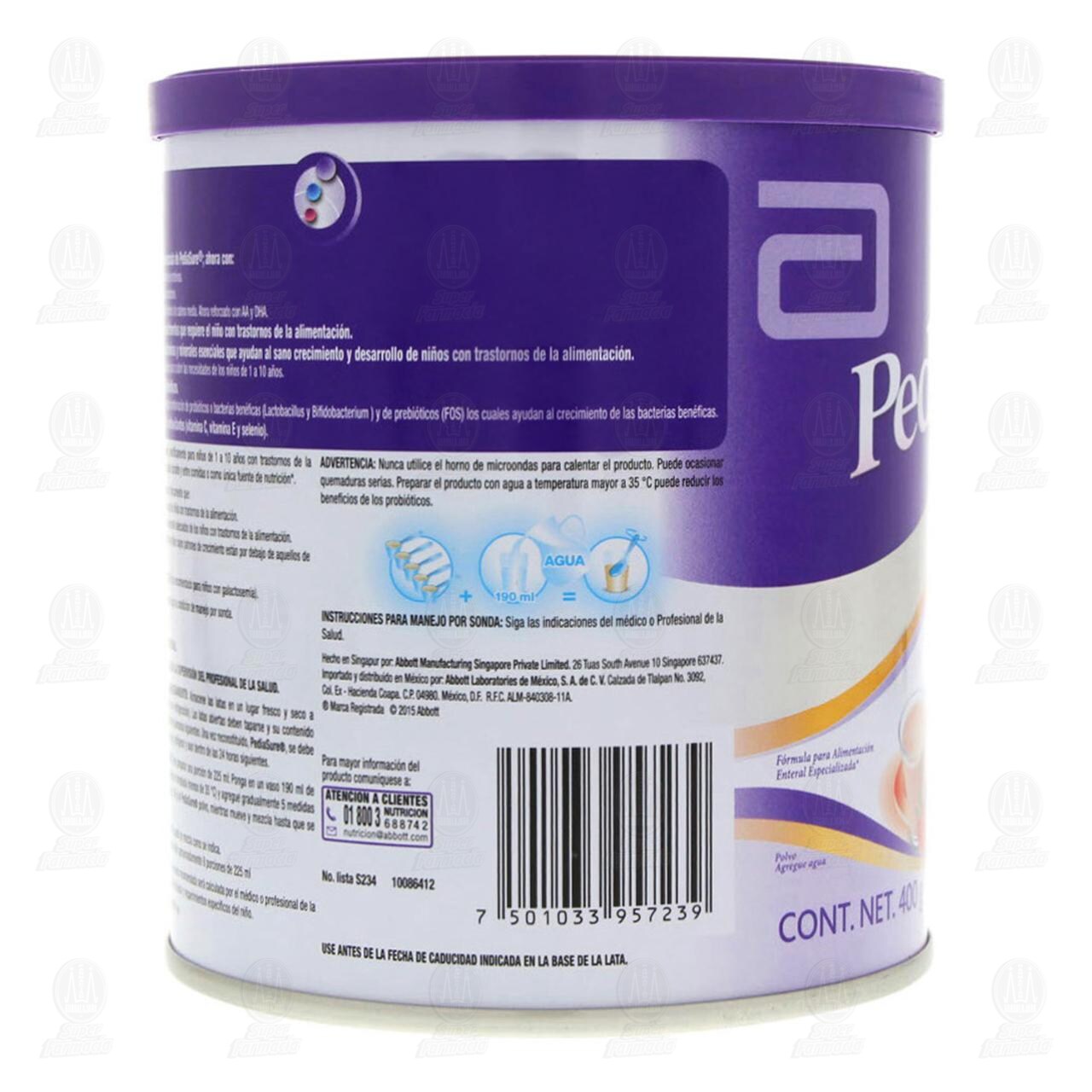 Pediasure en Polvo Sabor a Fresa, 400 gr. image number 3