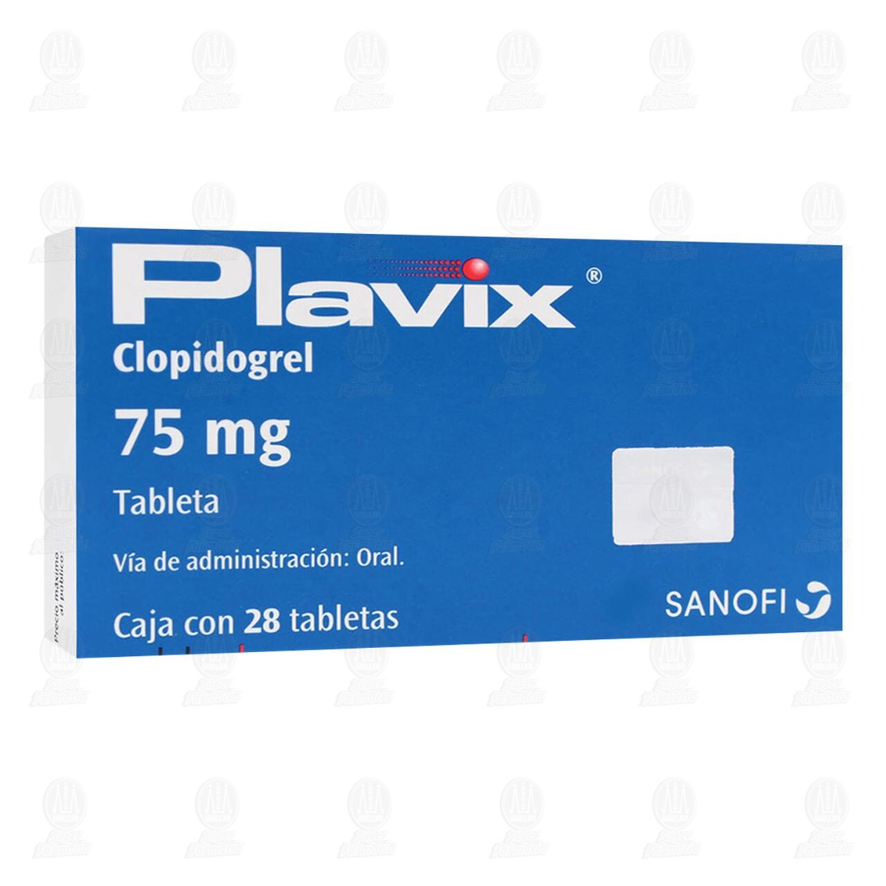 Plavix 75 mg, 28 Tabletas. image number 0