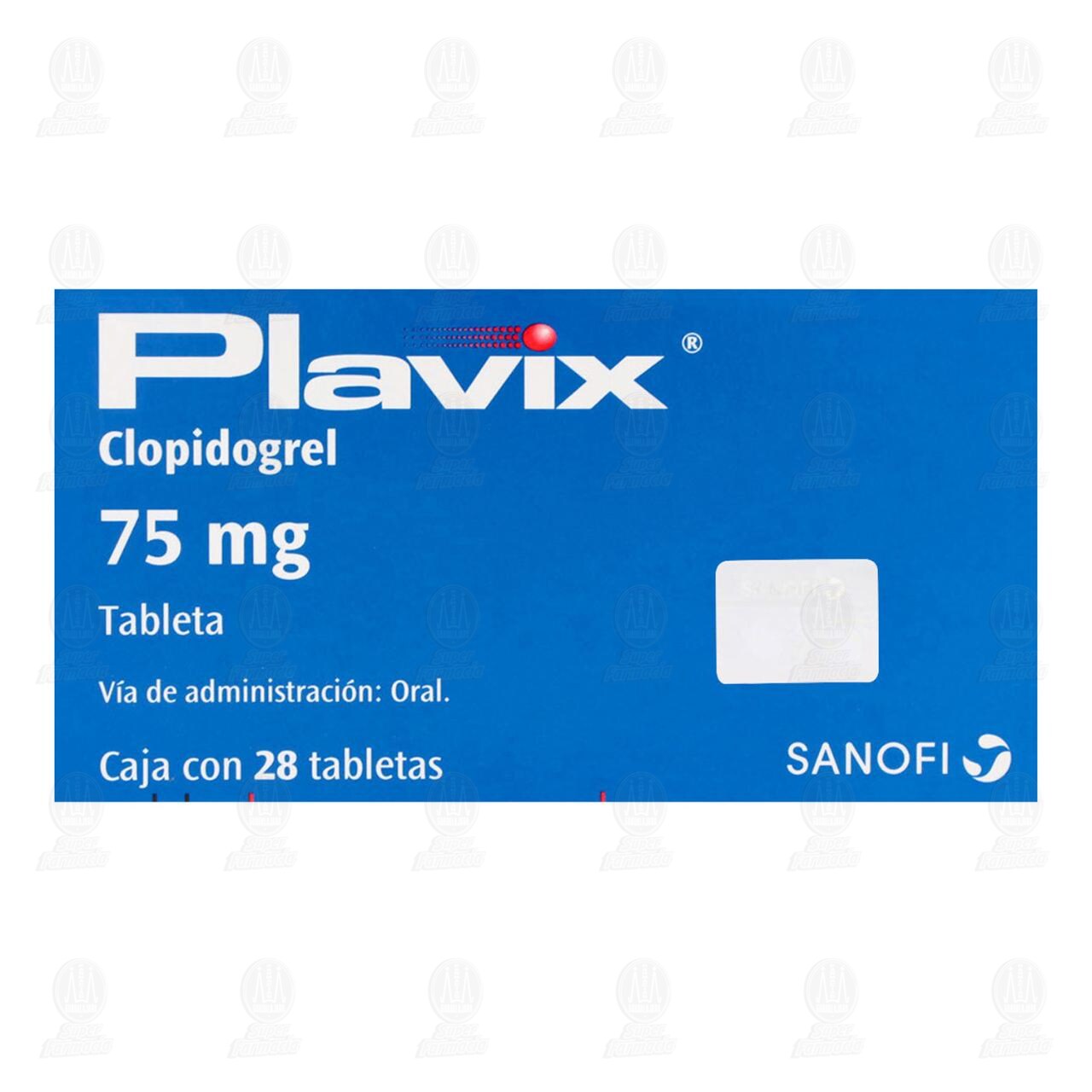 Plavix 75 mg, 28 Tabletas. image number 1