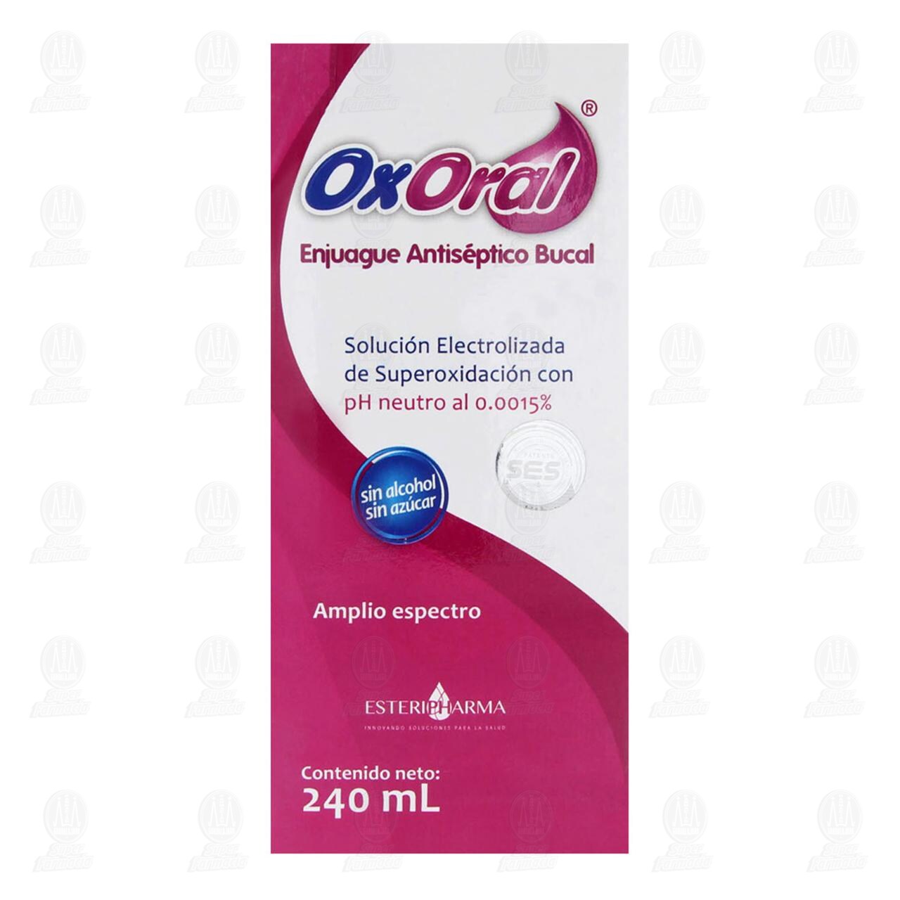 Antis&eacute;ptico Bucal Oxoral 0.0015% Soluci&oacute;n, 240 ml. image number 1