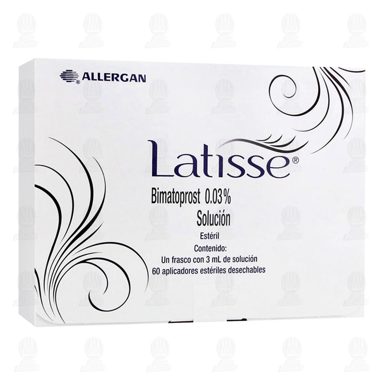 Latisse 0.03%, Frasco con 3 ml de soluci&oacute;n y 60 Aplicadores. image number 0