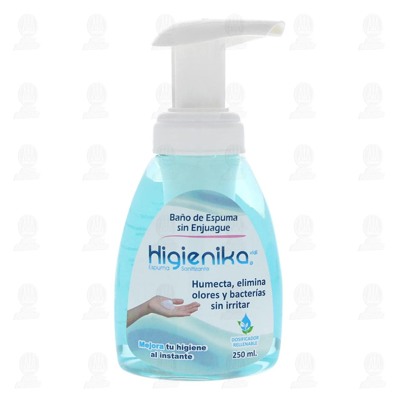 Higienika Espuma Sanitizante, 250 ml. image number 1