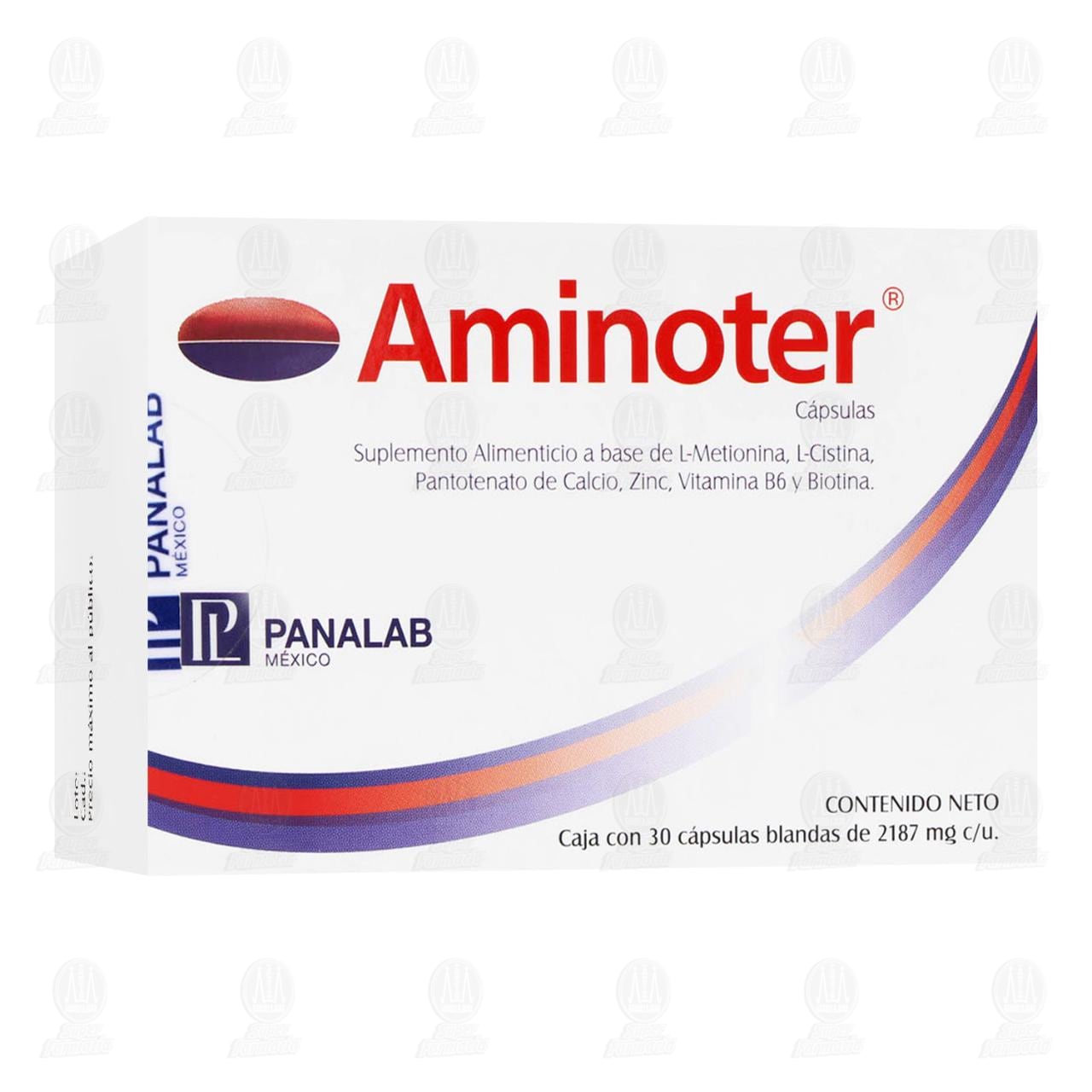 Aminoter 2187 mg, 30 C&aacute;psulas. image number 0