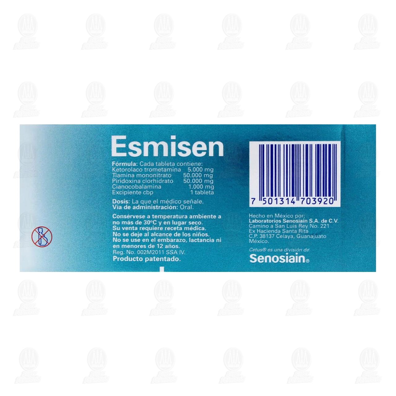 Esmisen, 10 Tabletas. image number 2