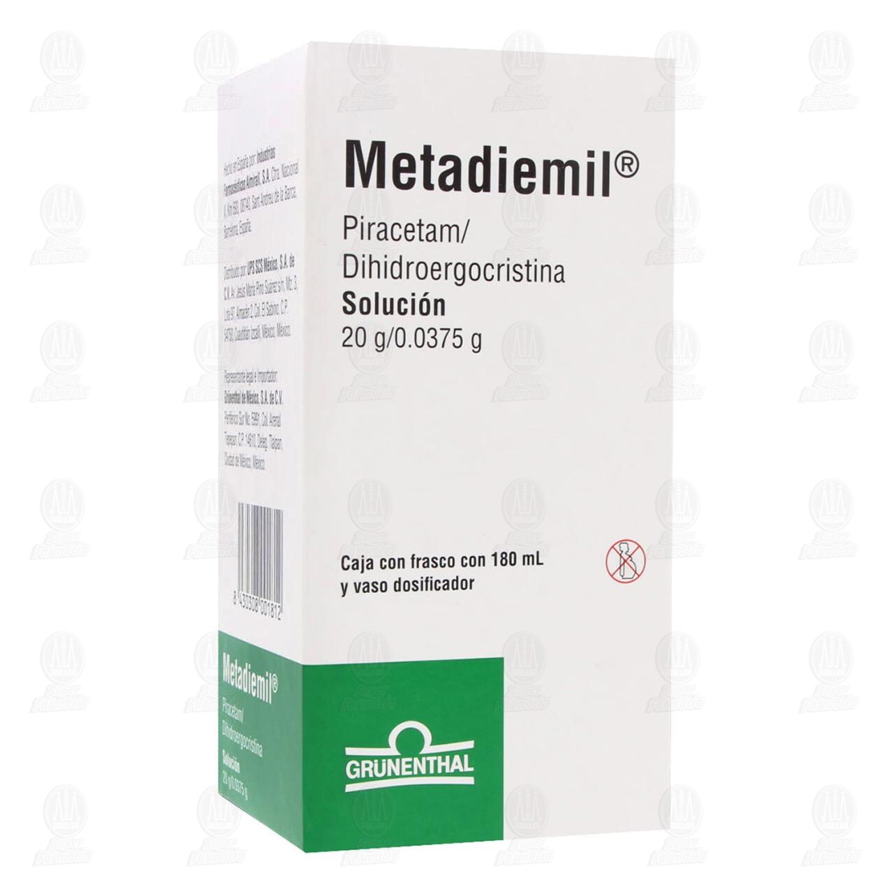 Metadiemil 20gr/0.0375gr Soluci&oacute;n, 180 ml. image number 0