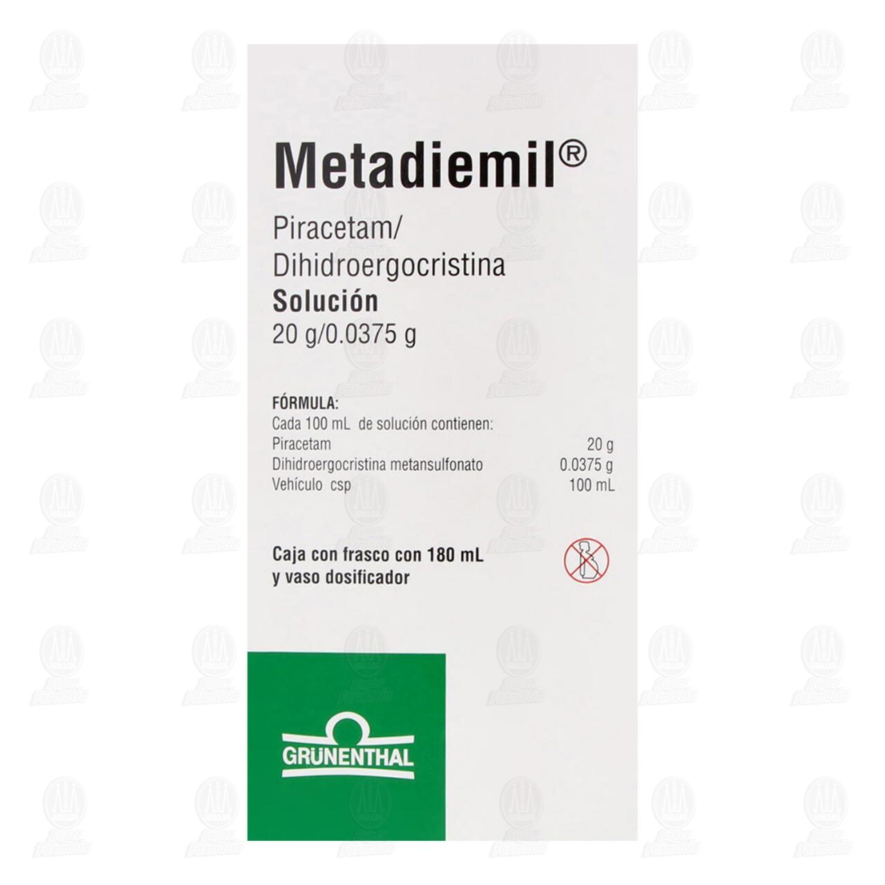 Metadiemil 20gr/0.0375gr Soluci&oacute;n, 180 ml. image number 2