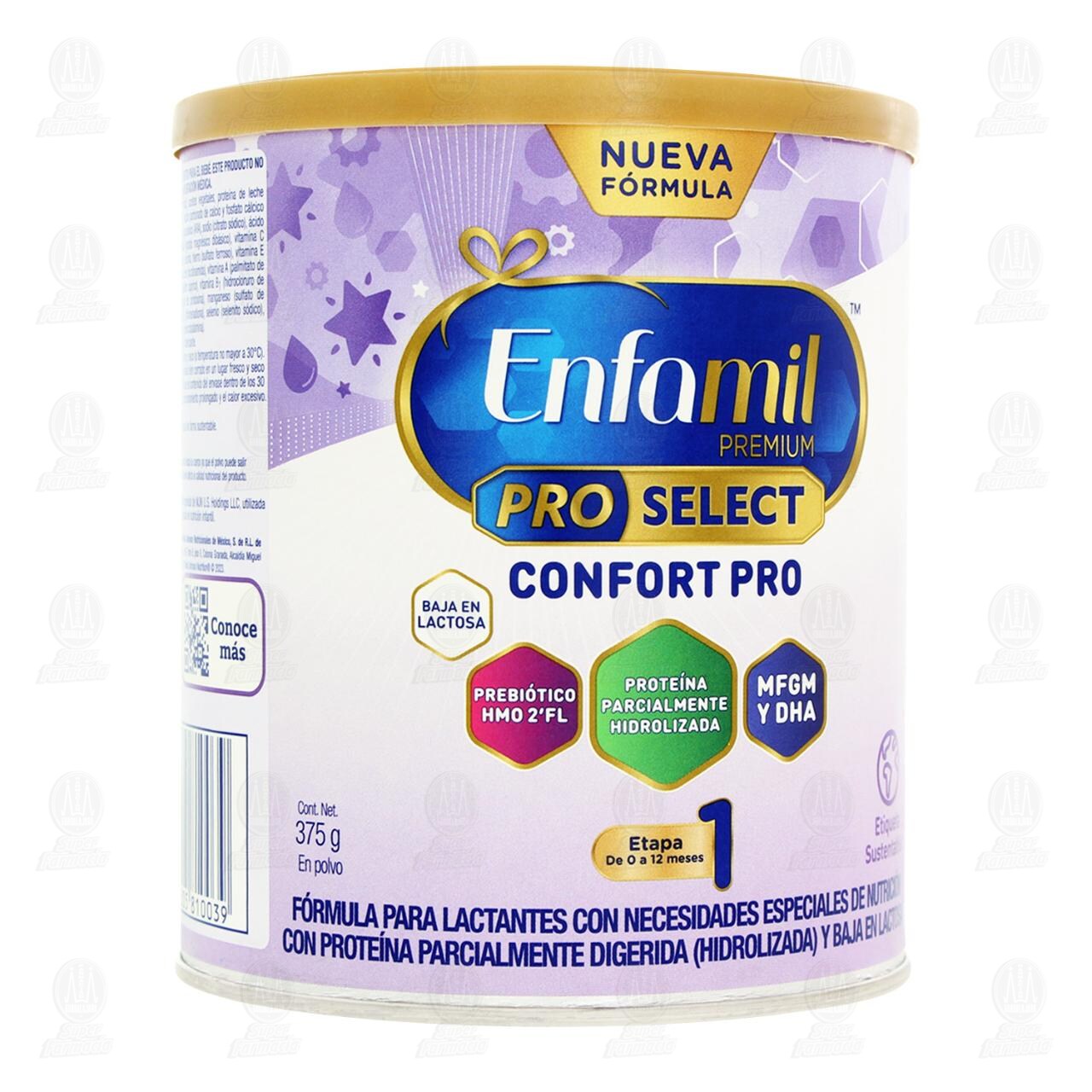 Enfamil Premium Pro Select Confort Pro Etapa 1 Fórmula infantil de 0 a 12 Meses, 375 gr.