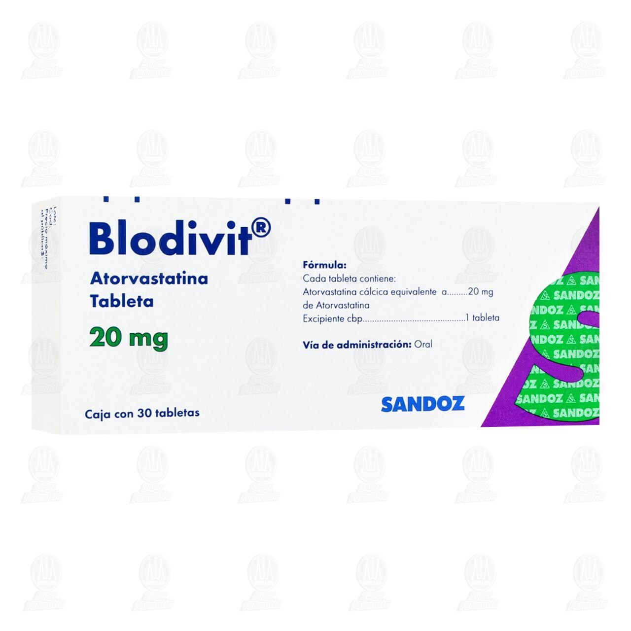 Blodivit 20 mg, 30 Tabletas.