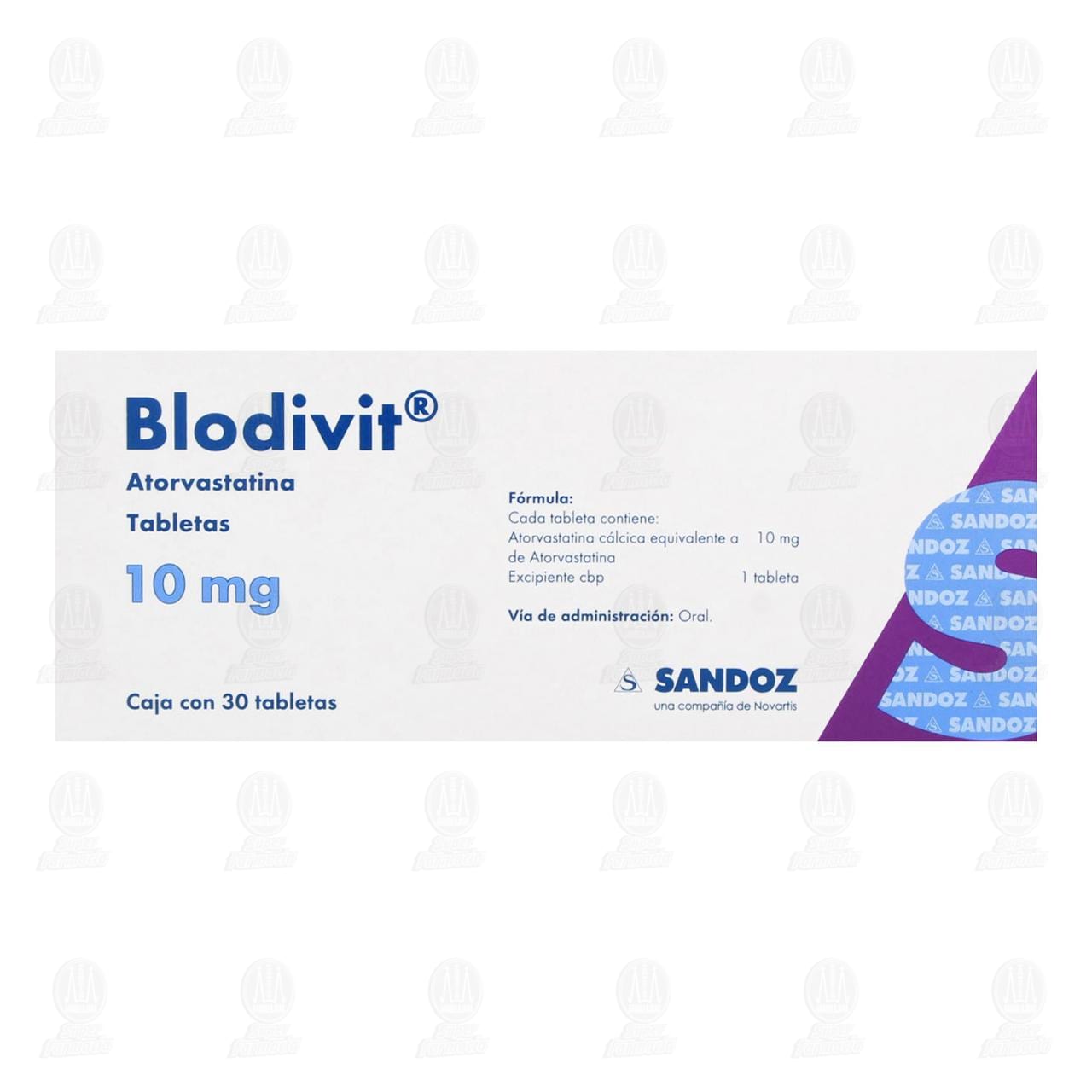 Blodivit 10 mg, 30 Tabletas. image number 1