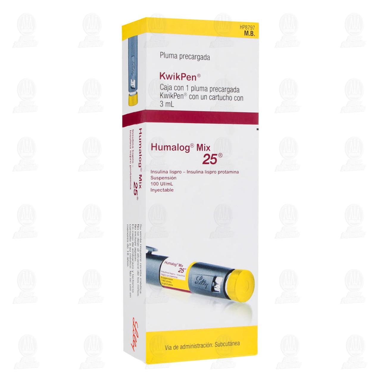 Humalog Mix 25 KwikPen 100UI/ml Suspensi&oacute;n Inyectable Pluma Precargada, 3 ml. image number 0