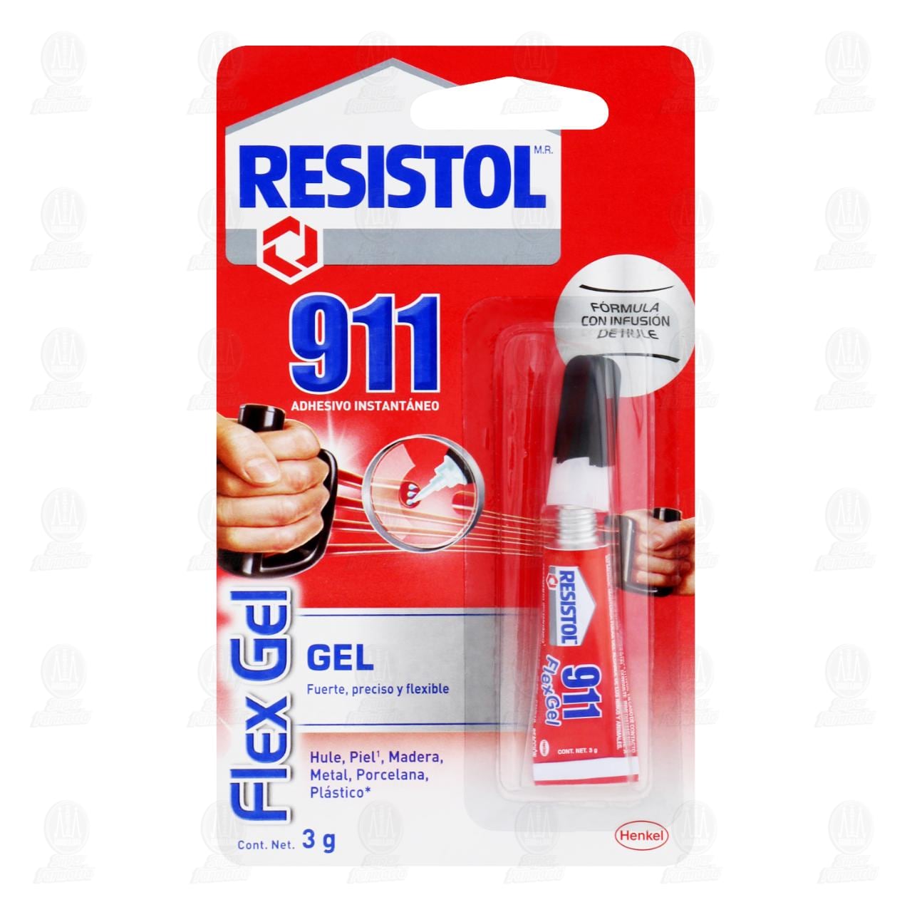 Adhesivo Instant&aacute;neo Resistol 911 Flex Gel, 3 gr.