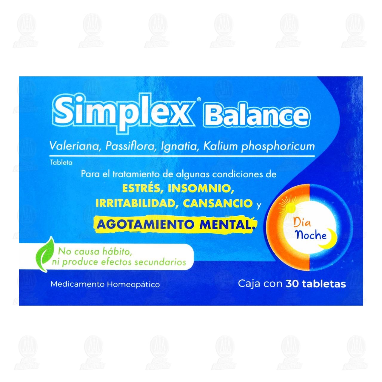 Simplex Balance, 30 Tabletas. image number 1