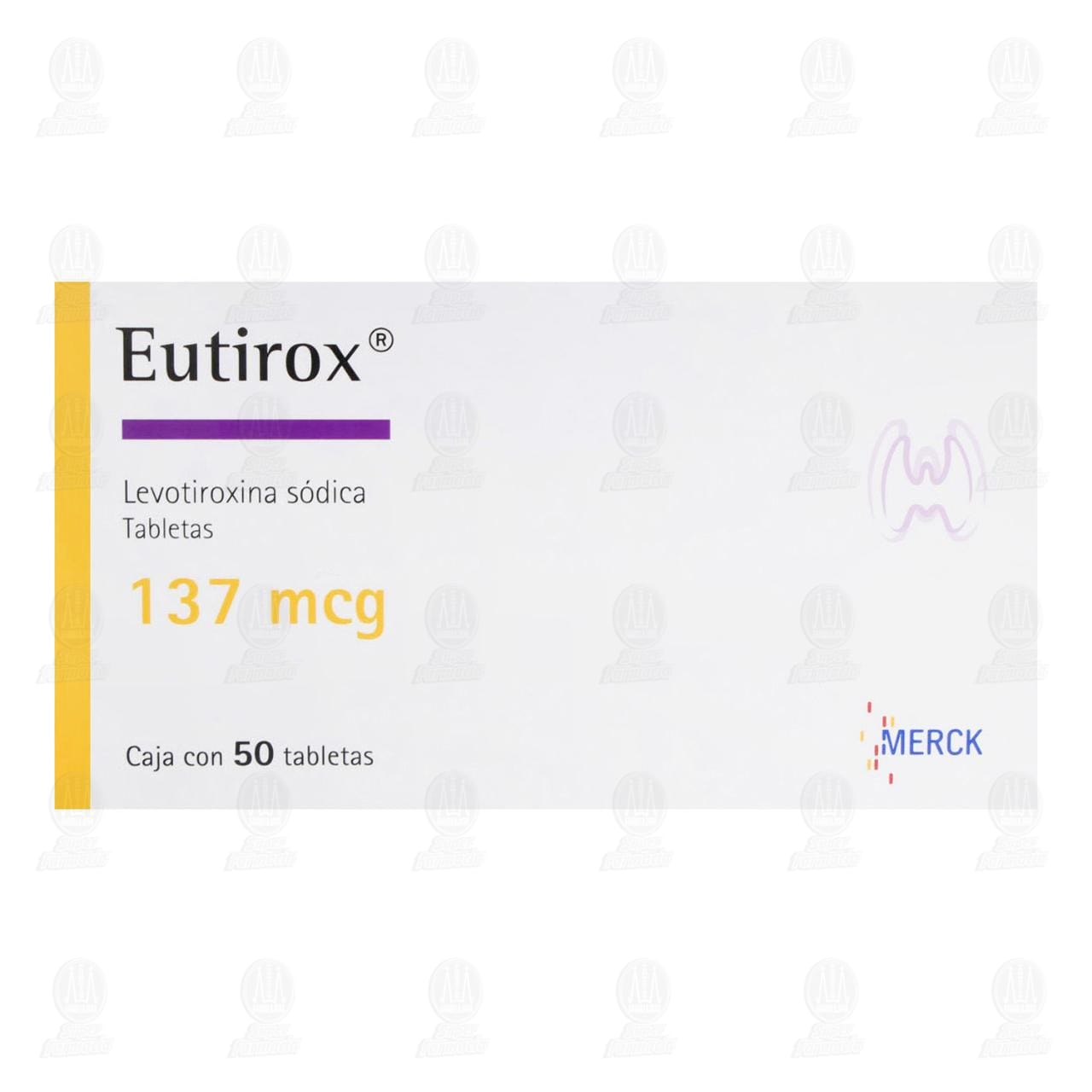 Eutirox 137 mcg, 50 Tabletas. image number 1
