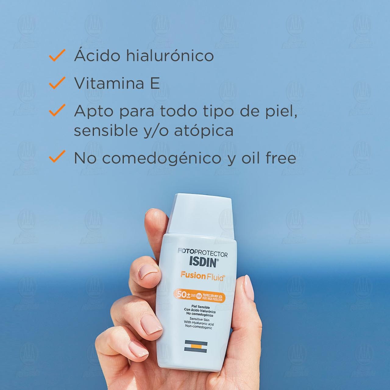 Fotoprotector Isdin Fusion Fluid SPF50+, 50 ml. image number 3