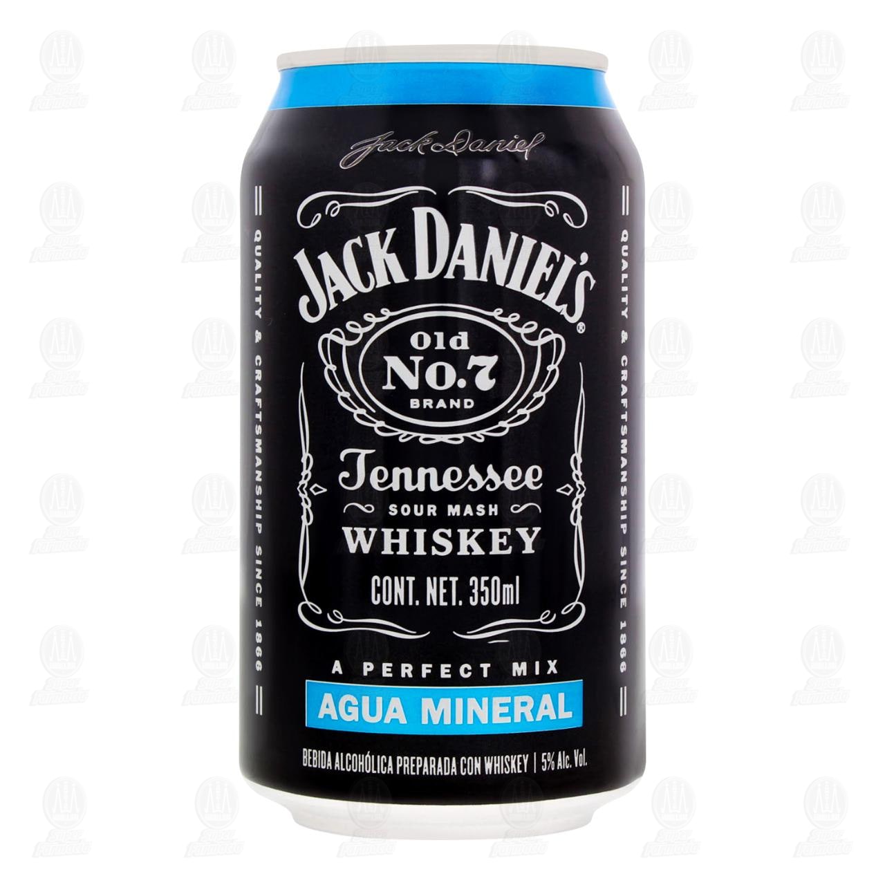 Bebida Preparada Jack Daniel's Whiskey con Agua Mineral, 350 ml. image number 1