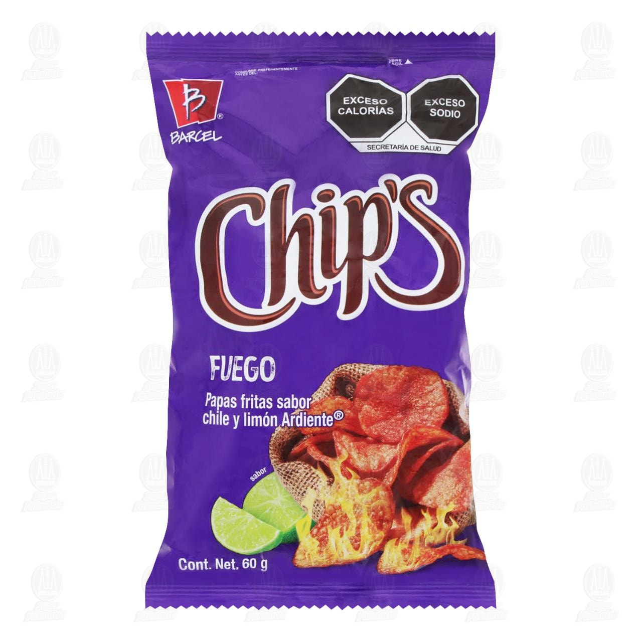 Papas Chip's Fuego, 60 gr.