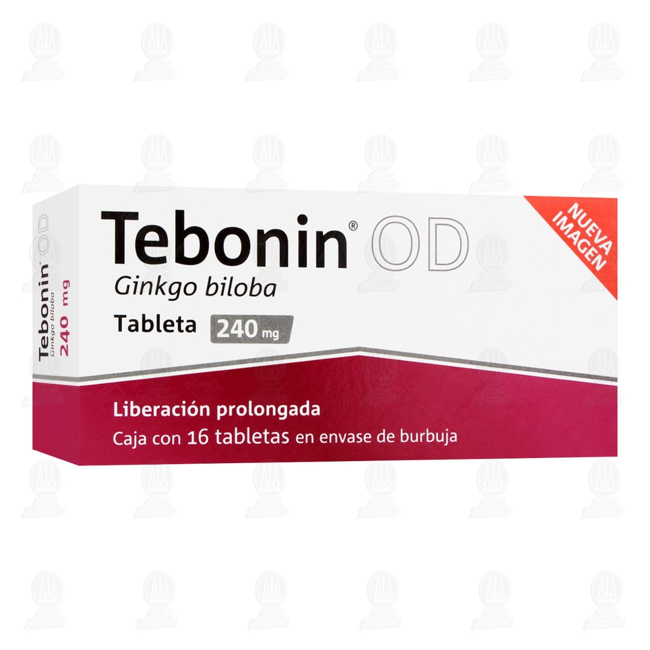 Tebonin OD 240 mg, 16 Tabletas. image number 0