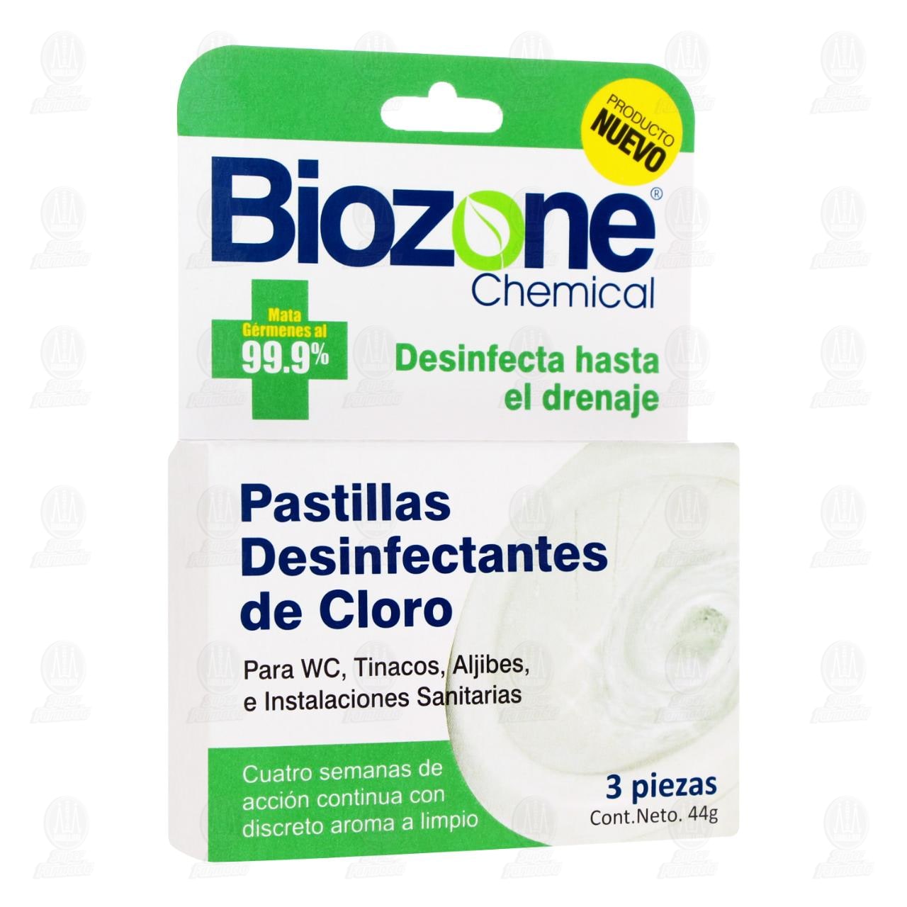 Pastillas Desinfectantes Biozone Chemical de Cloro, 44 gr.