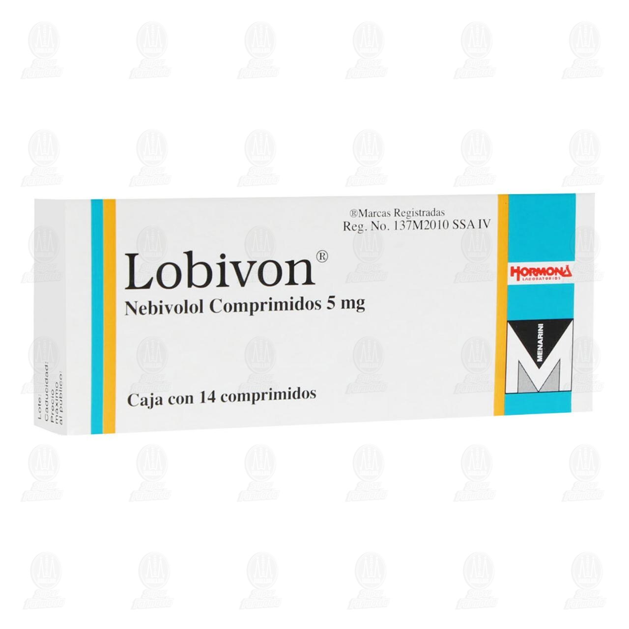 Lobivon 5 mg, 14 Comprimidos. image number 0