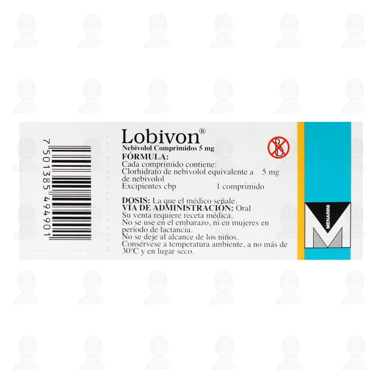 Lobivon 5 mg, 14 Comprimidos. image number 2