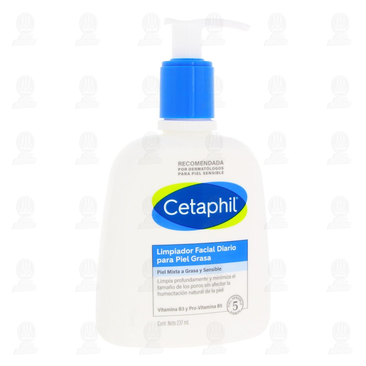 Cetaphil Limpiador Facial Diario para Piel Grasa, 237 ml.