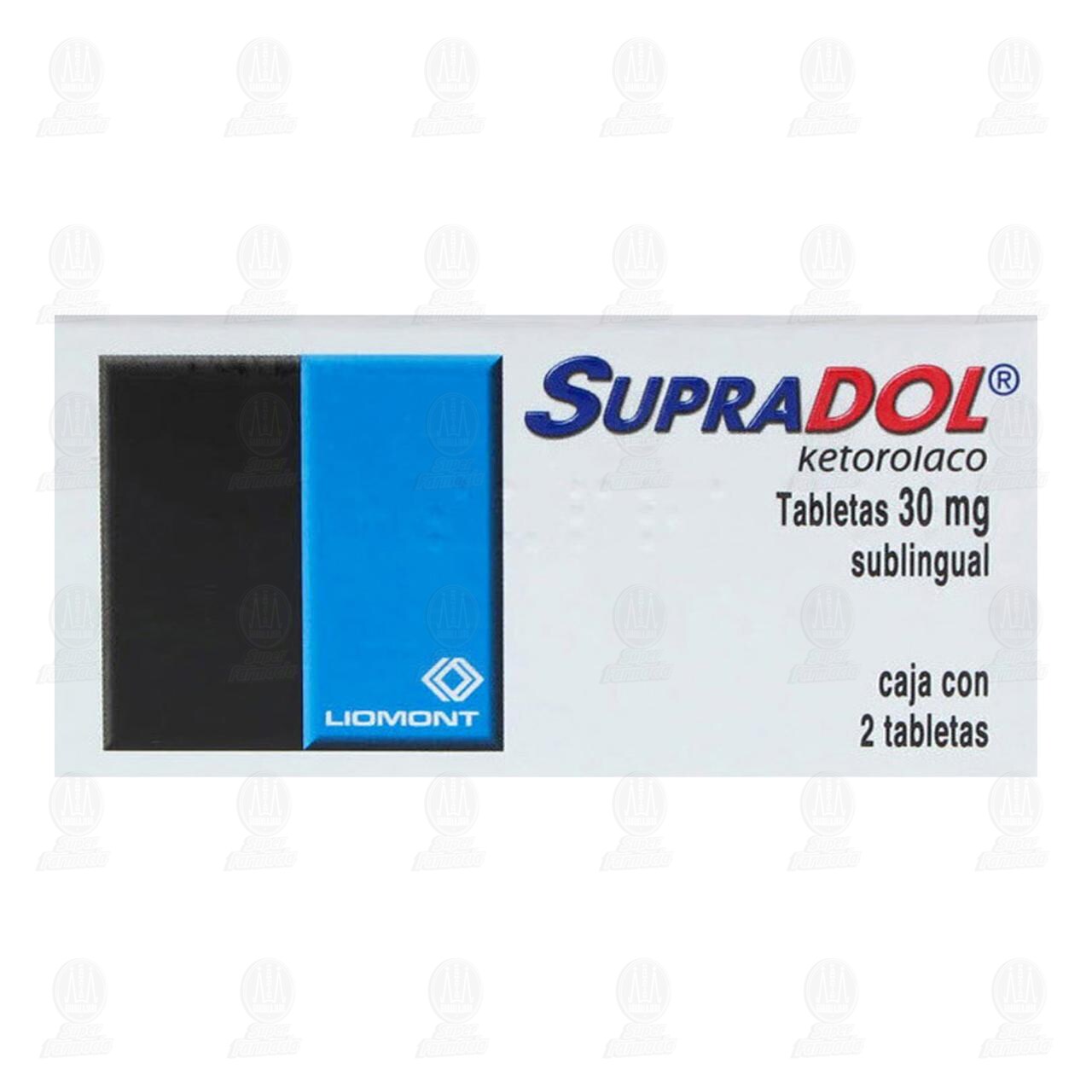 Supradol 30 mg, 2 Tabletas. image number 1