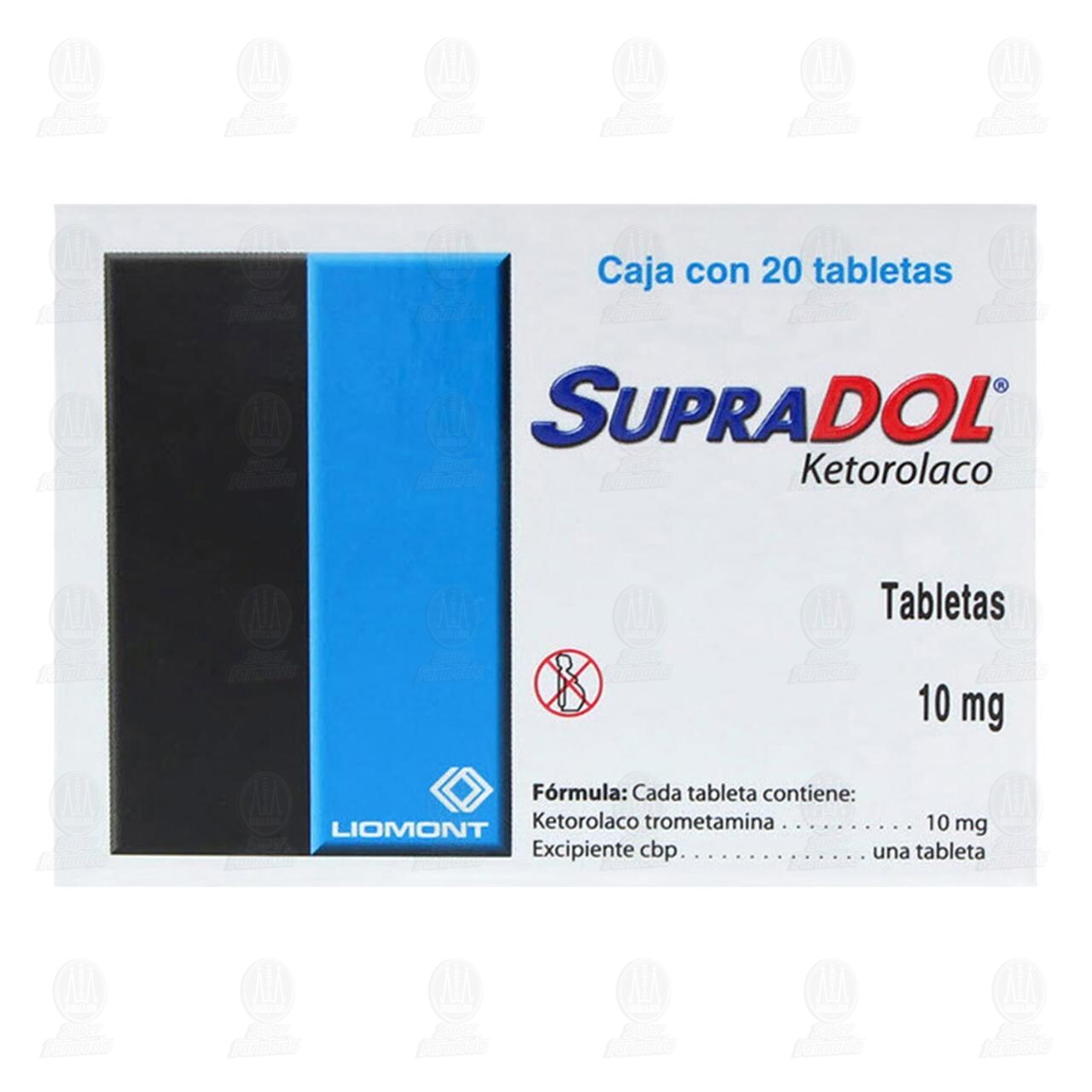 Supradol 10 mg, 20 Tabletas. image number 2