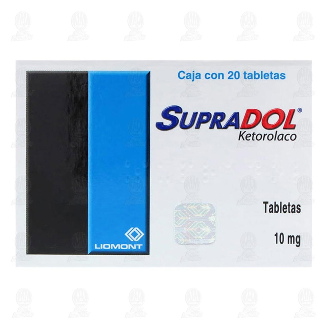 Supradol 10 mg, 20 Tabletas. image number 1
