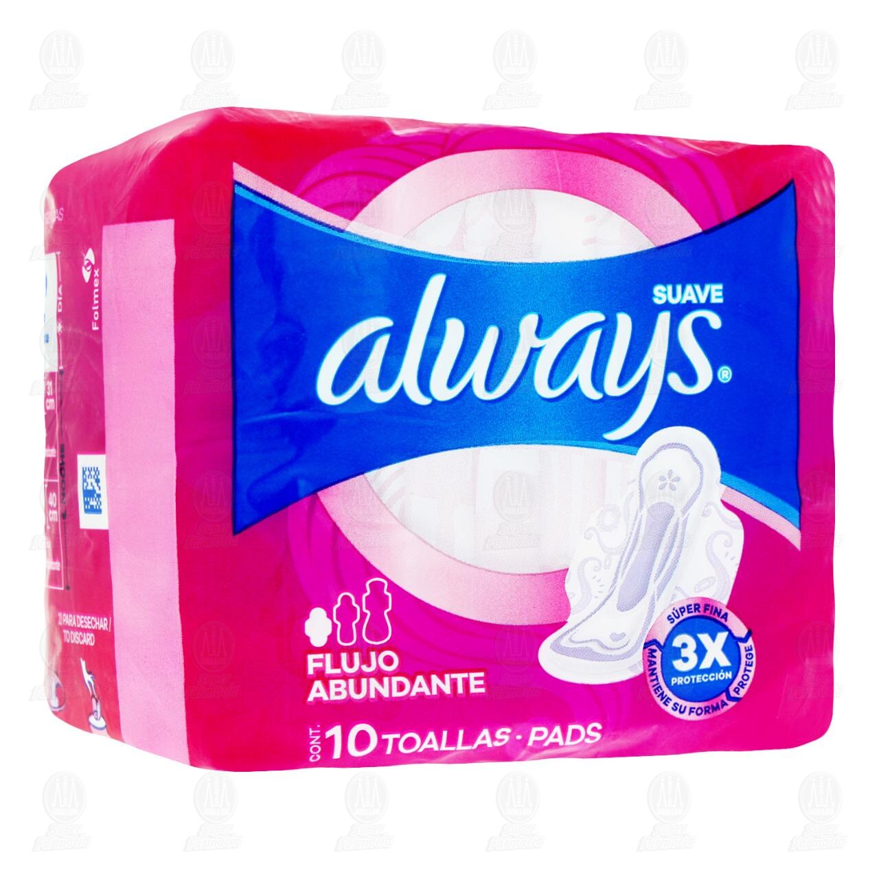 Toalla Femenina Always Suave Protecci&oacute;n Total, 10 pzas. image number 0