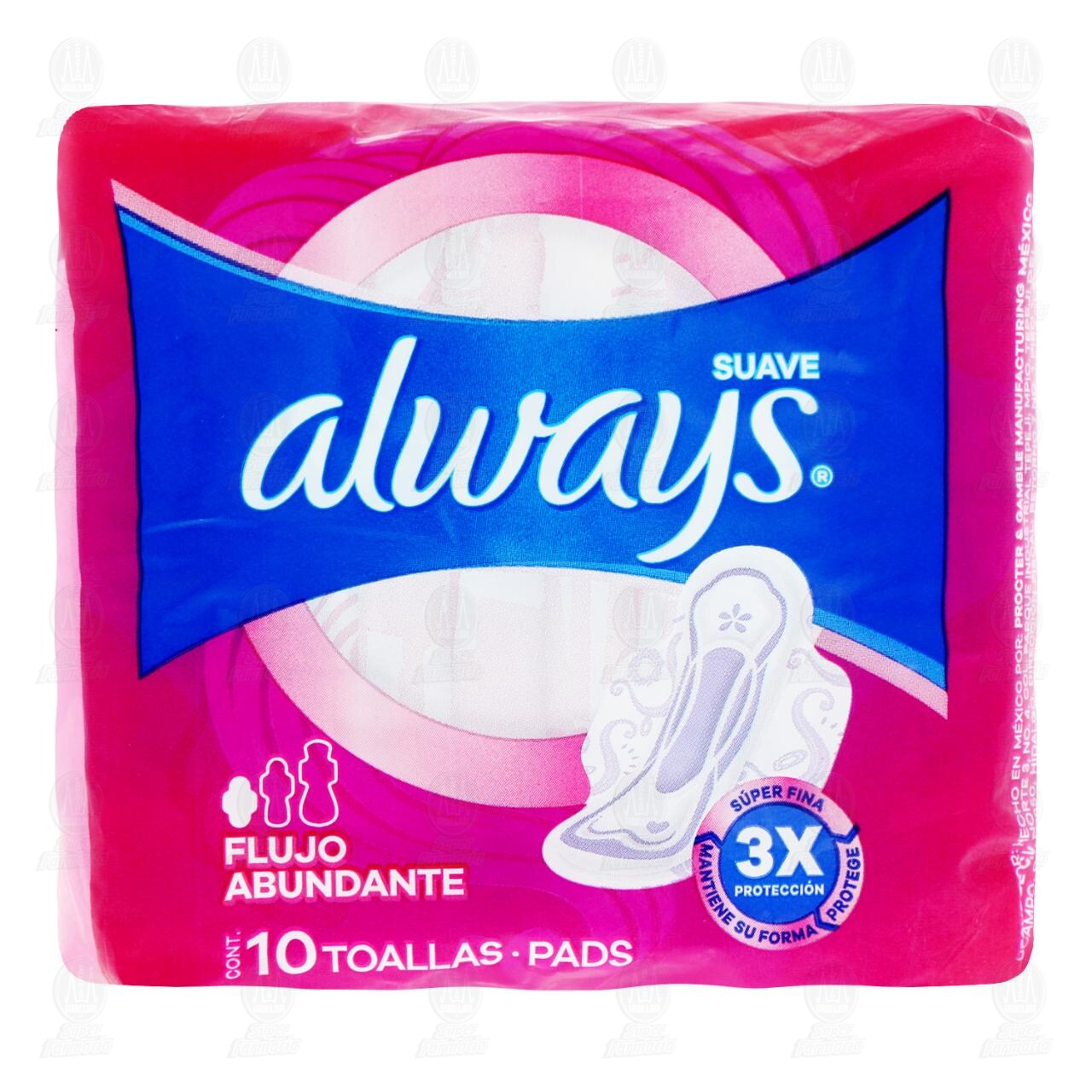 Toalla Femenina Always Suave Protecci&oacute;n Total, 10 pzas. image number 1