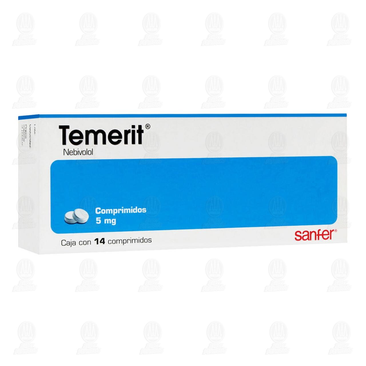 Temerit 5 mg, 14 Comprimidos. image number 0