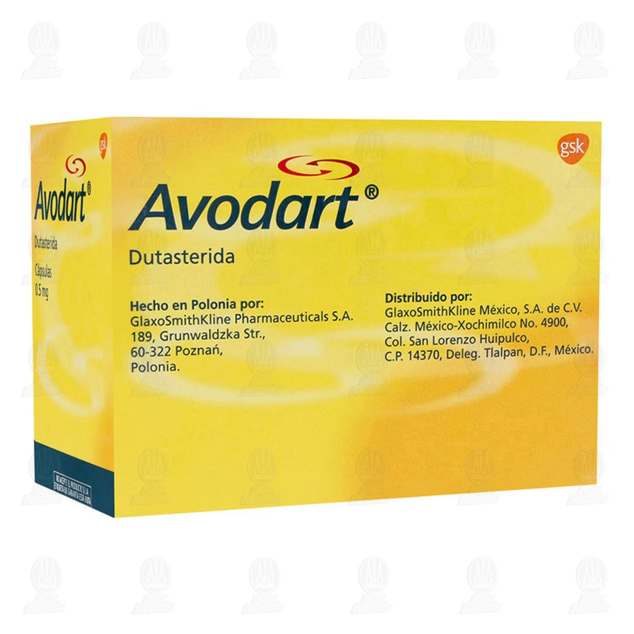 Avodart 0.5 mg, 90 Cápsulas.