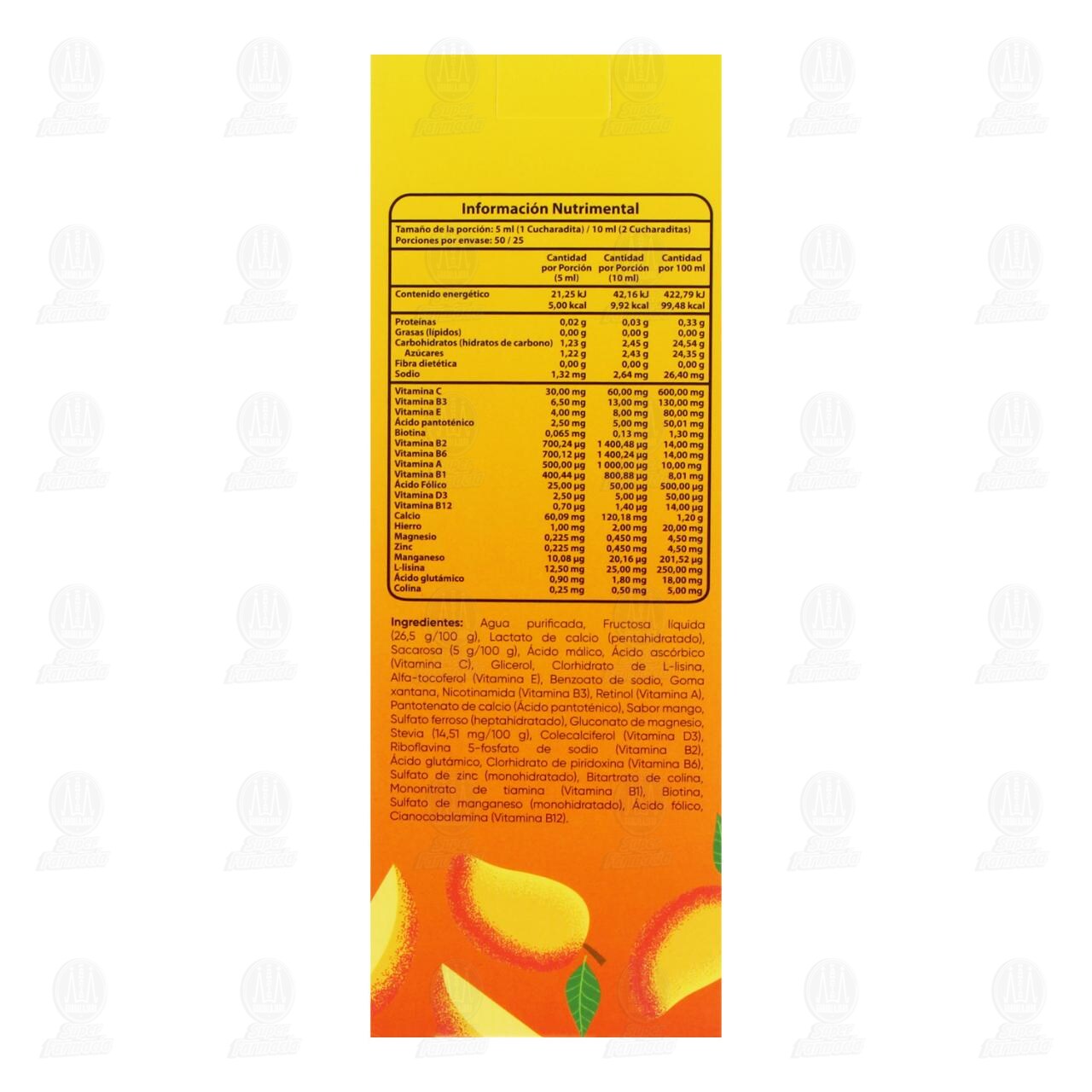 Vit&aacute;lica Kids suplemento Alimenticios Soluci&oacute;n, 250 ml. image number 2