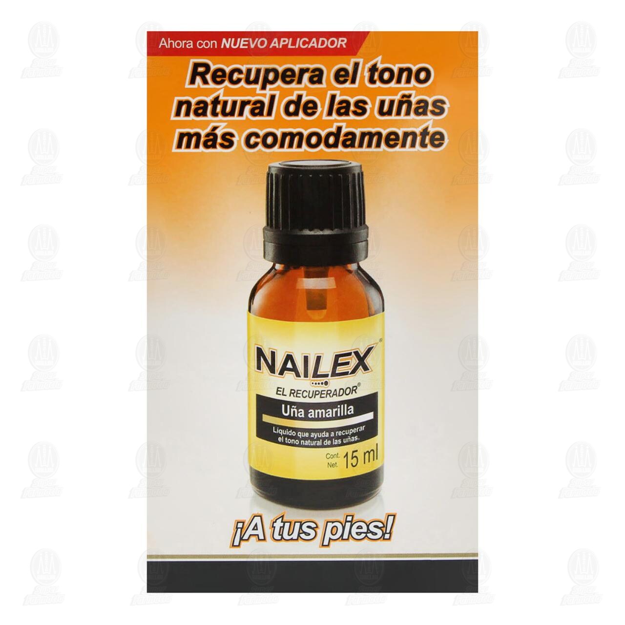 Nailex L&iacute;quido U&ntilde;as Amarillas, 15 ml. image number 2
