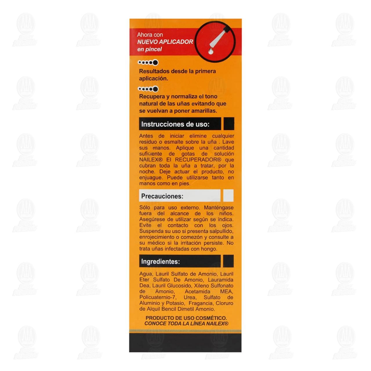 Nailex L&iacute;quido U&ntilde;as Amarillas, 15 ml. image number 3