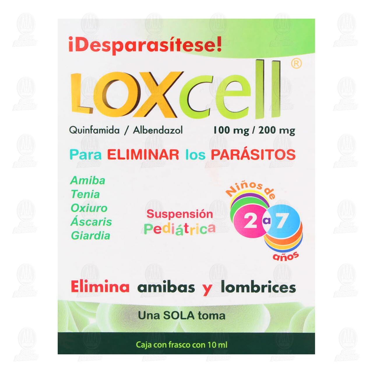 Loxcell 100mg/200mg Suspensión Pediátrica, 10 ml. image number 1