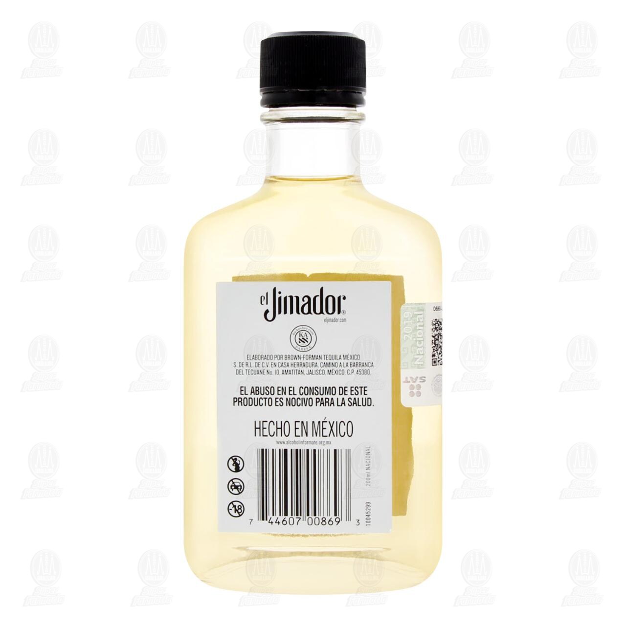Tequila Reposado El Jimador, 200 ml. image number 2