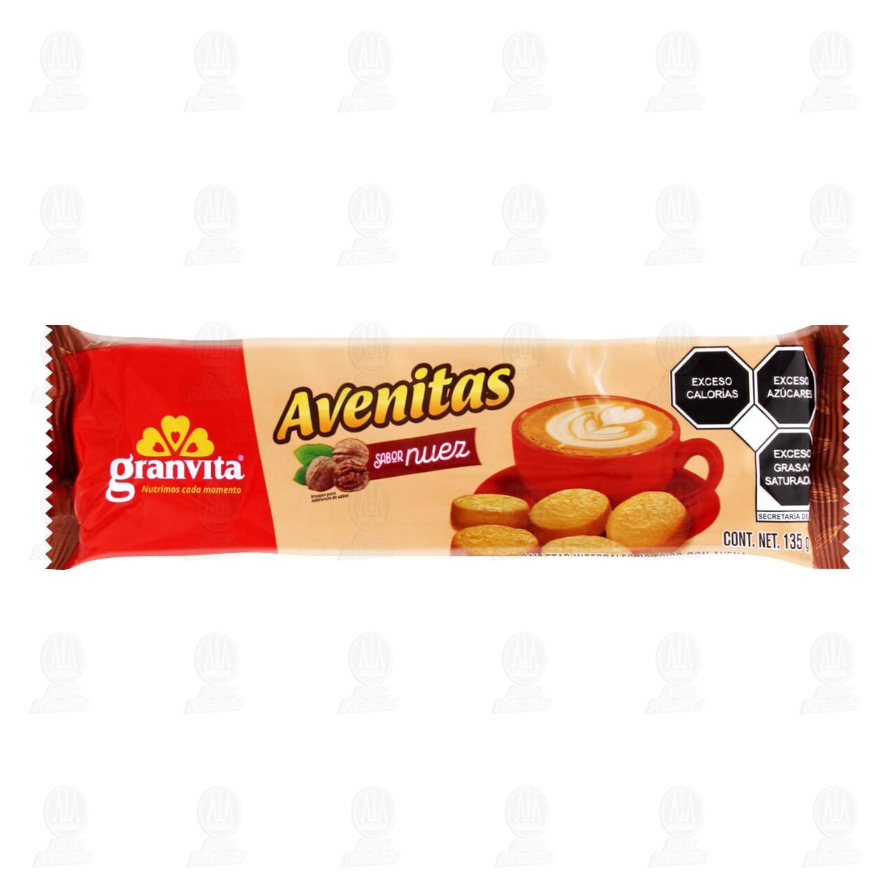 Galletas Granvita Avenitas Sabor Nuez, 135 gr. image number 0
