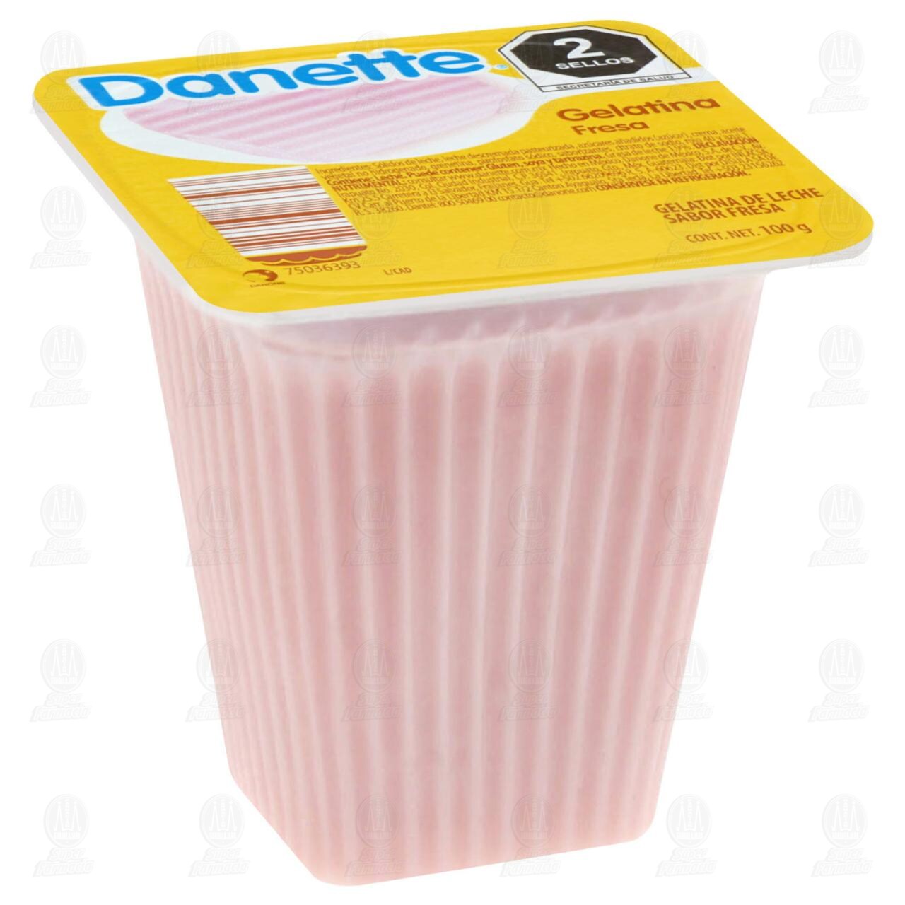 Gelatina Danette Sabor Fresa, 100 gr. image number 0