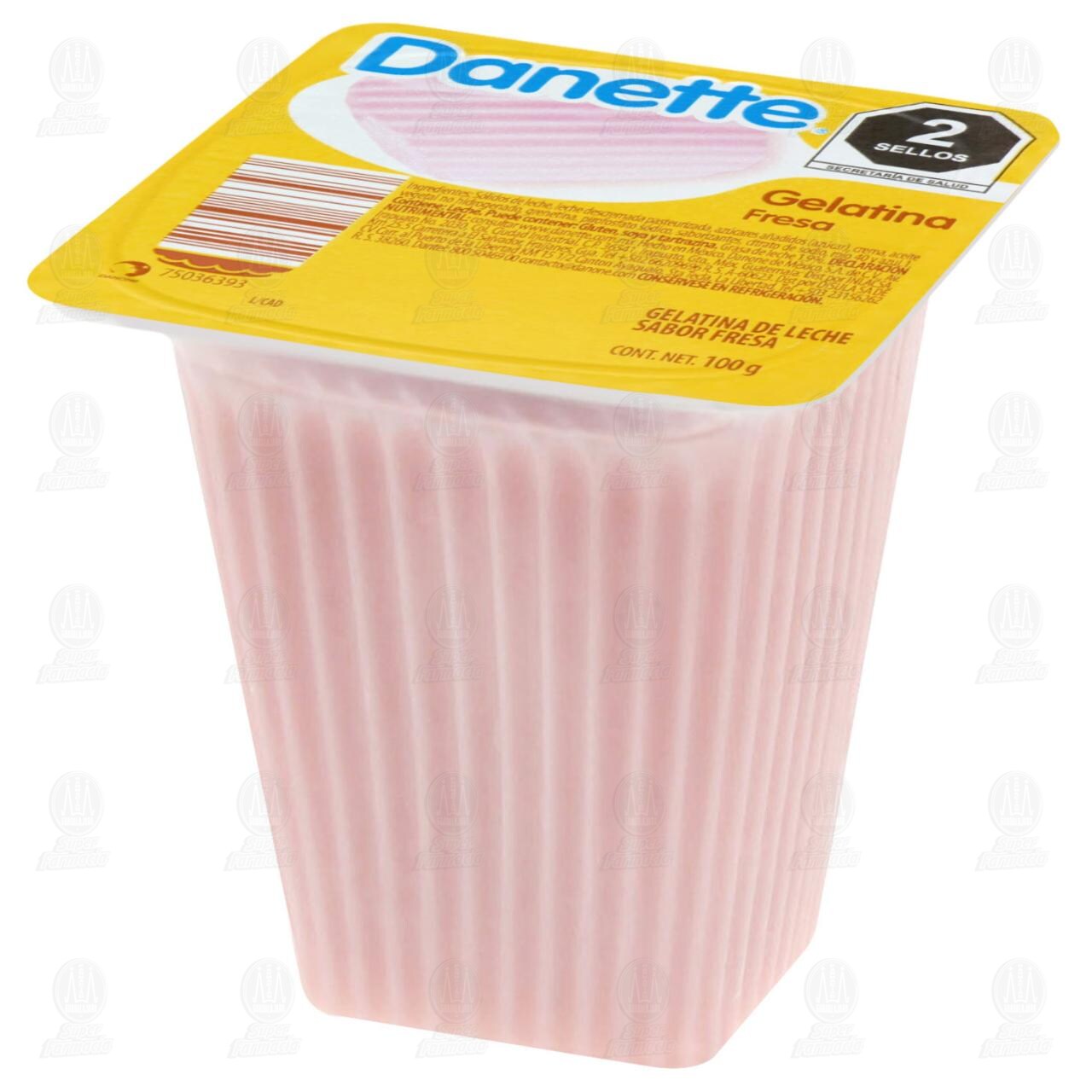 Gelatina Danette Sabor Fresa, 100 gr. image number 1