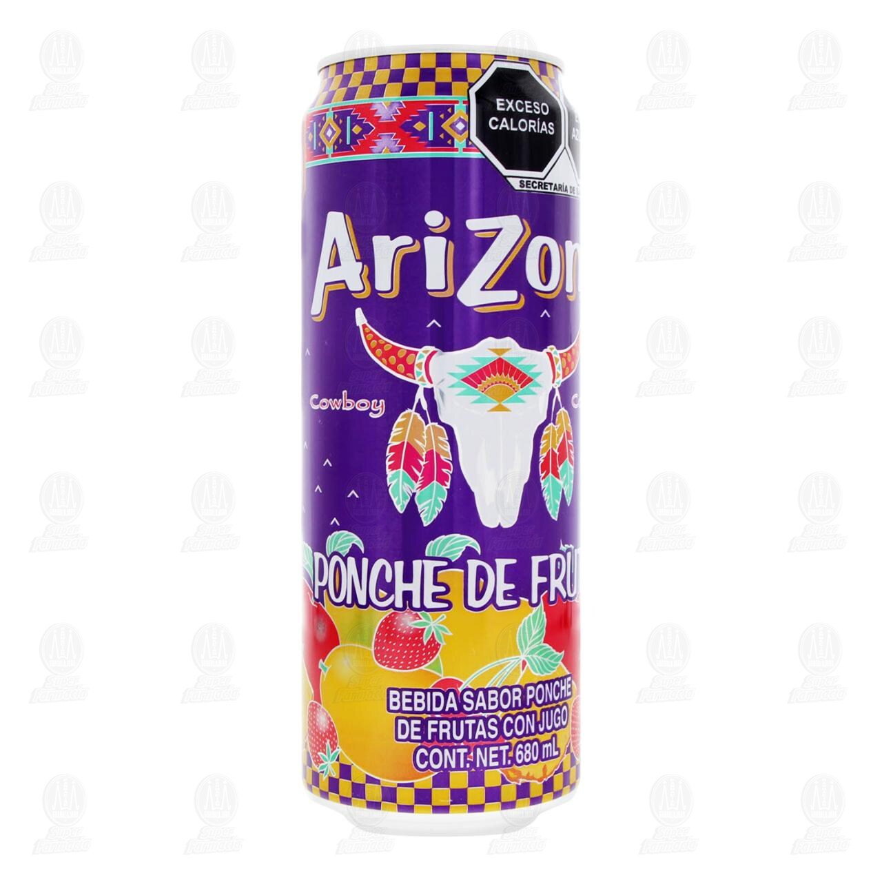 Arizona Bebida Ponche De Frutas Lata 680 Ml
