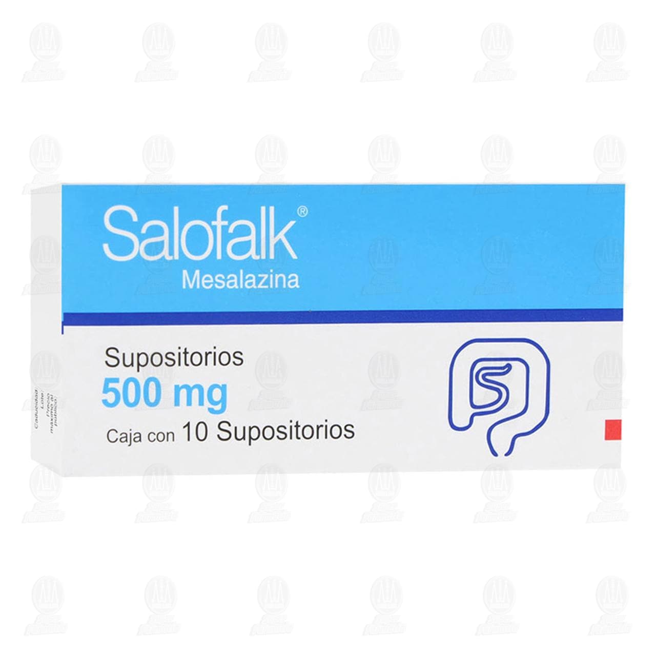 Salofalk 500 mg, 10 Supositorios. image number 0