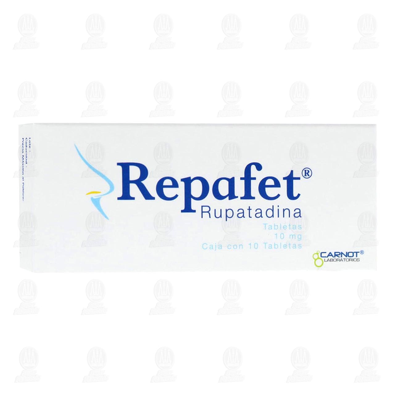 Repafet 10 mg, 10 Tabletas. image number 0