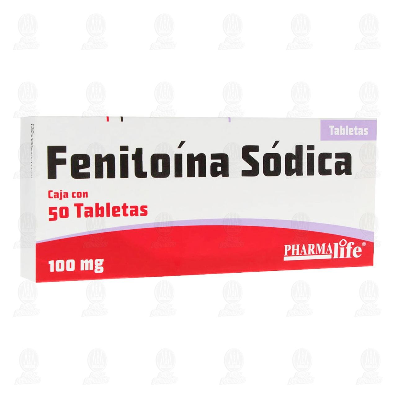 Fenitoína Sódica 100 mg, 50 Tabletas Pharmalife. image number 0