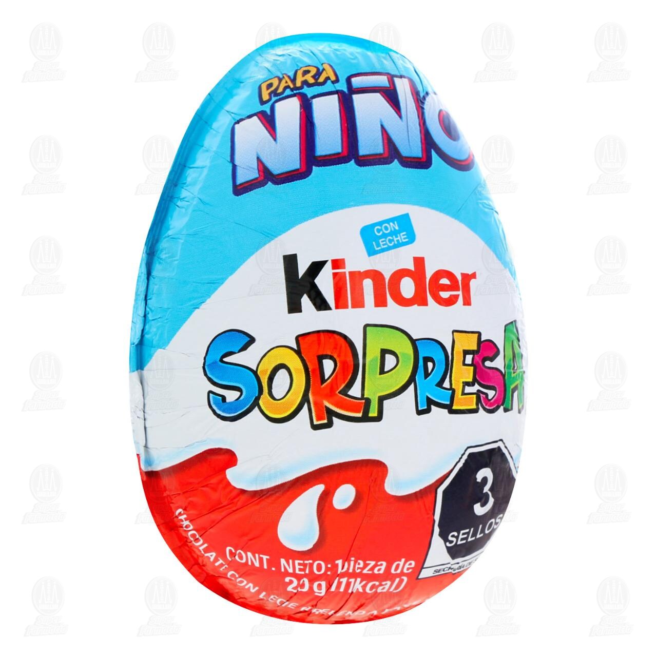Huevo de Chocolate Kinder Sorpresa para Ni&ntilde;o, 20 gr.