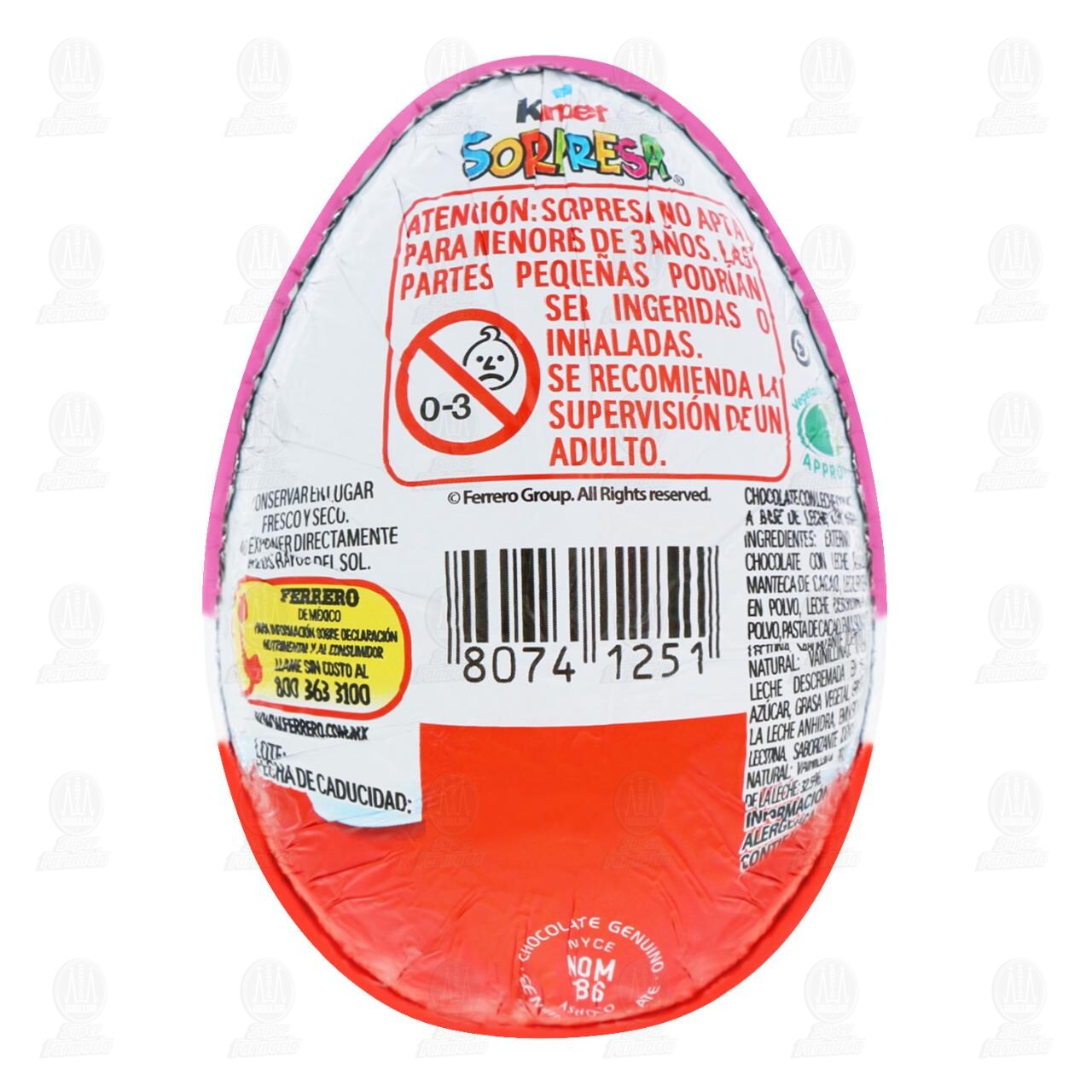 Huevo de Chocolate Kinder Sorpresa para Ni&ntilde;a, 20 gr. image number 2