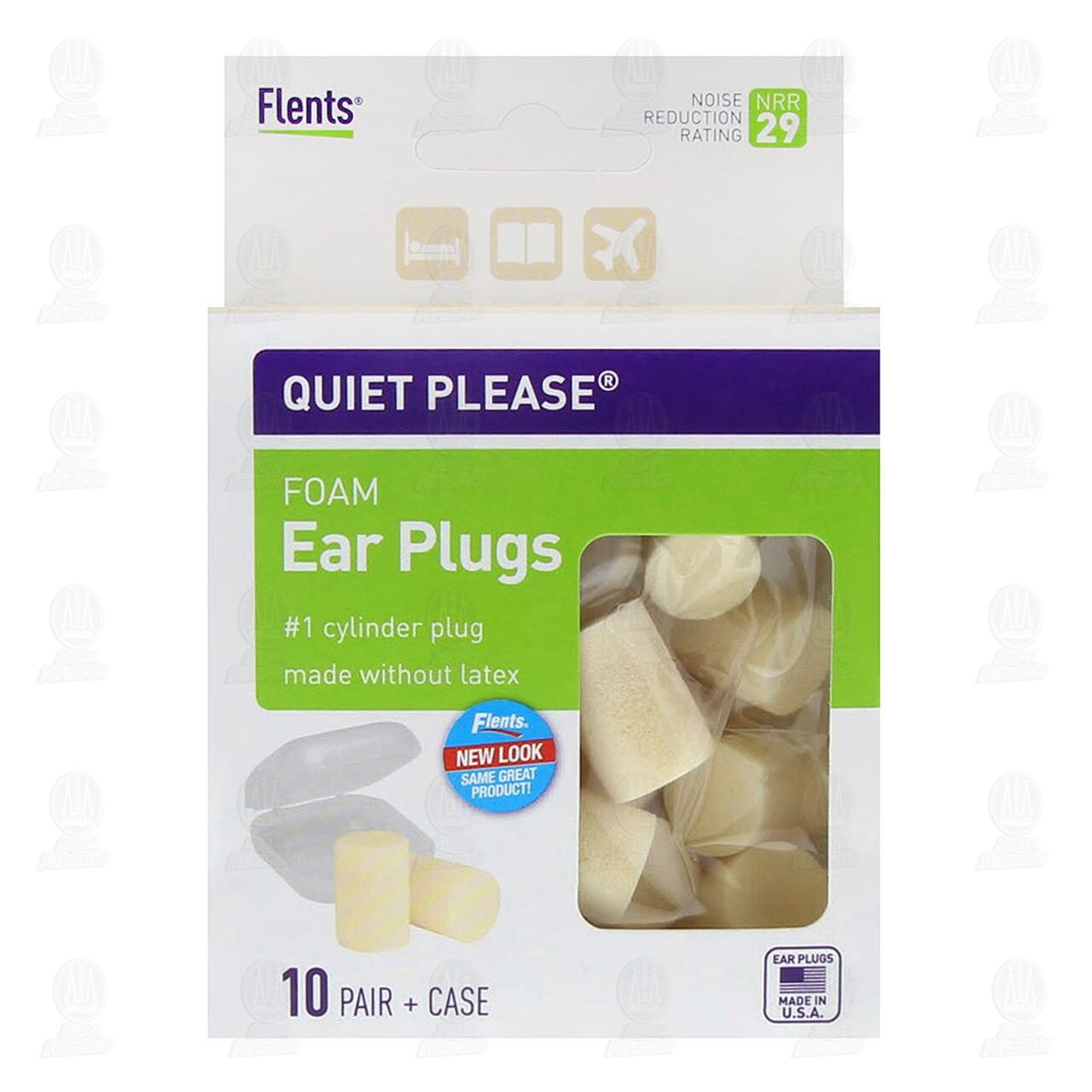 Tapones Para O&iacute;do Flents Adulto, 10 pzas. image number 1