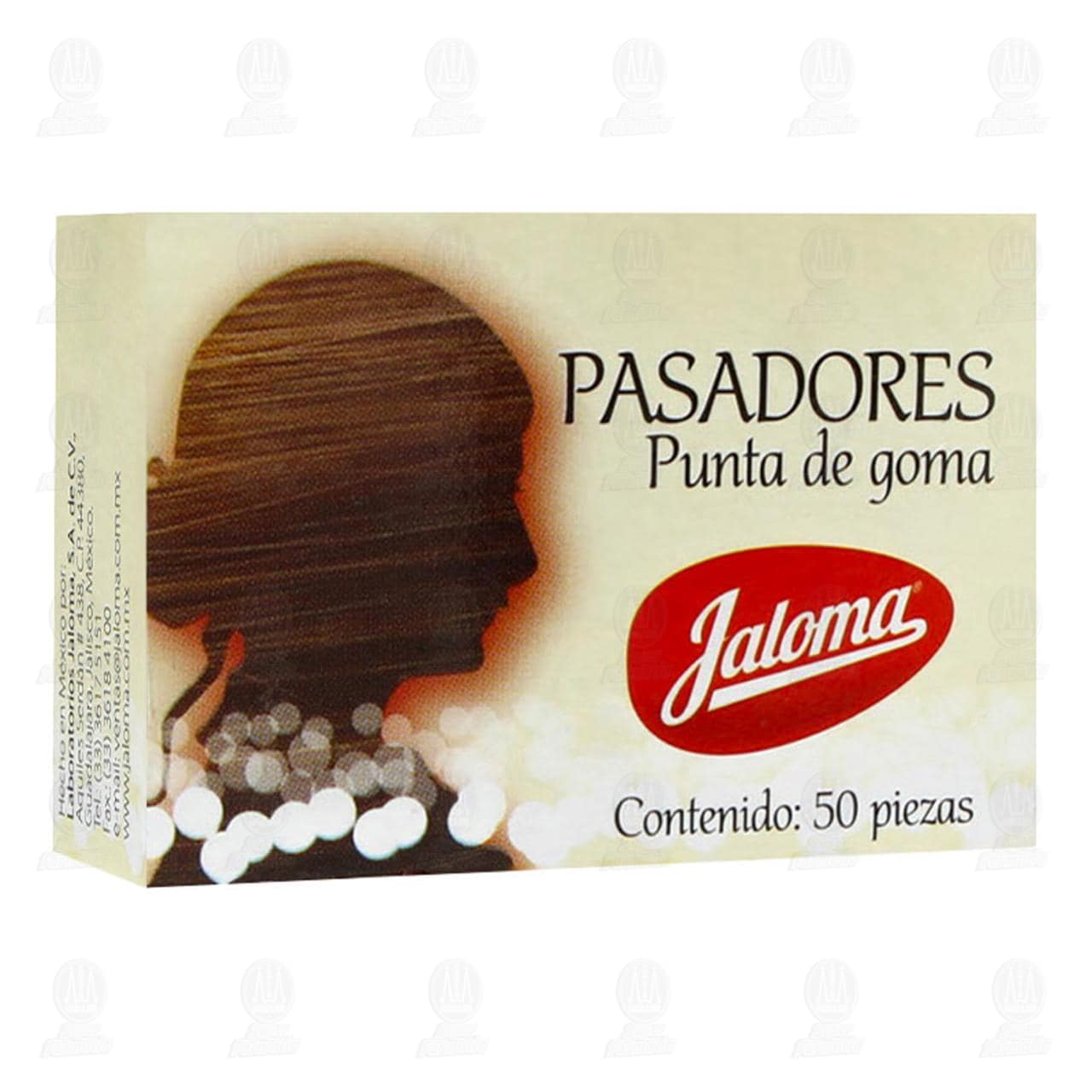 Imagen para Pasadores para cabello Jaloma con punta de goma. Contiene 50 piezas.